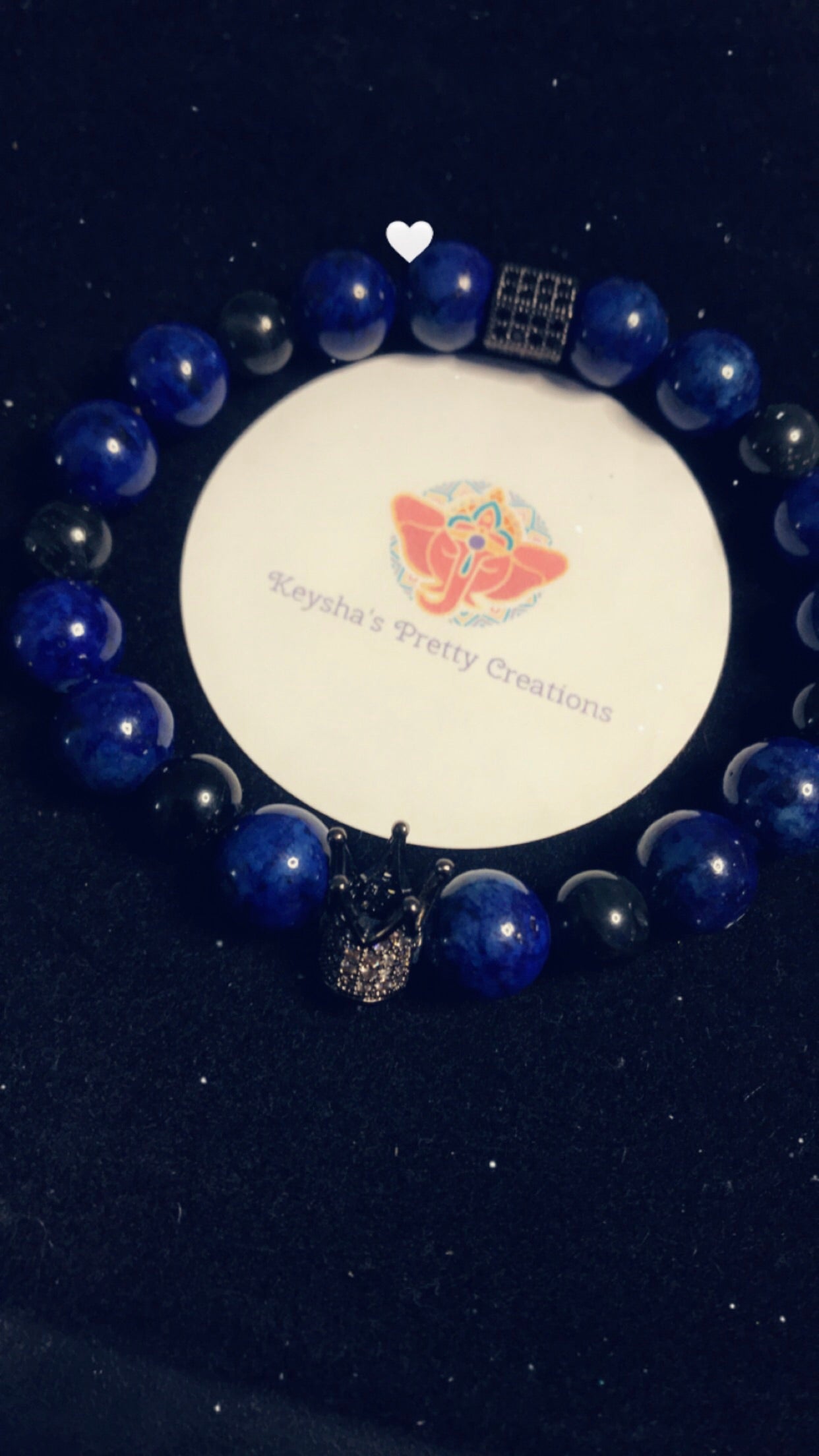 Blue & Black Men’s (unisex ) bracelet