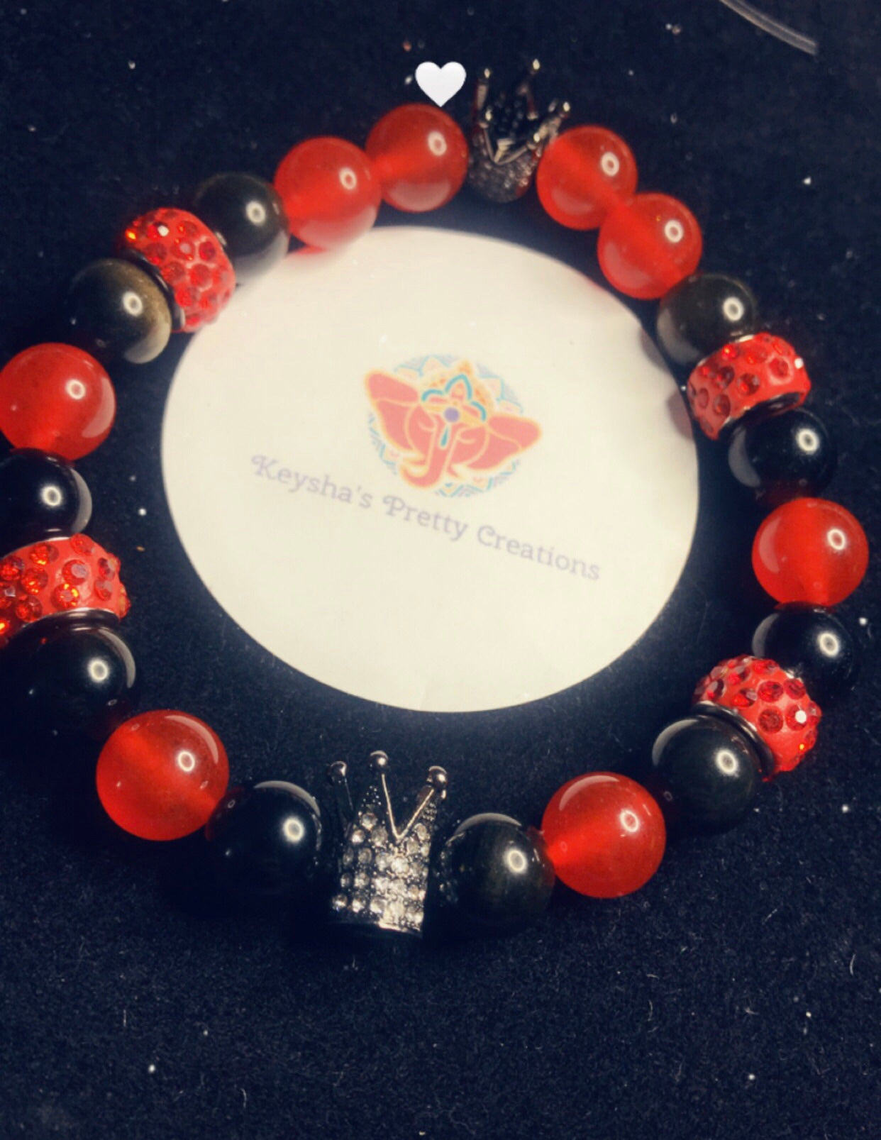 Men’s (unisex) Red & Black bracelet