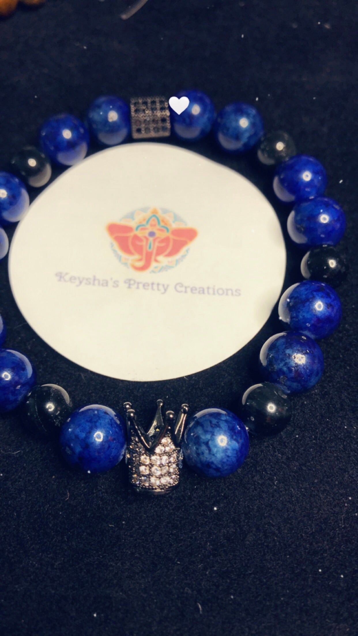 Blue & Black Men’s (unisex ) bracelet