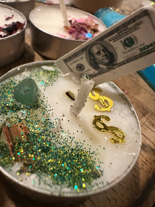 Money candle Tea light