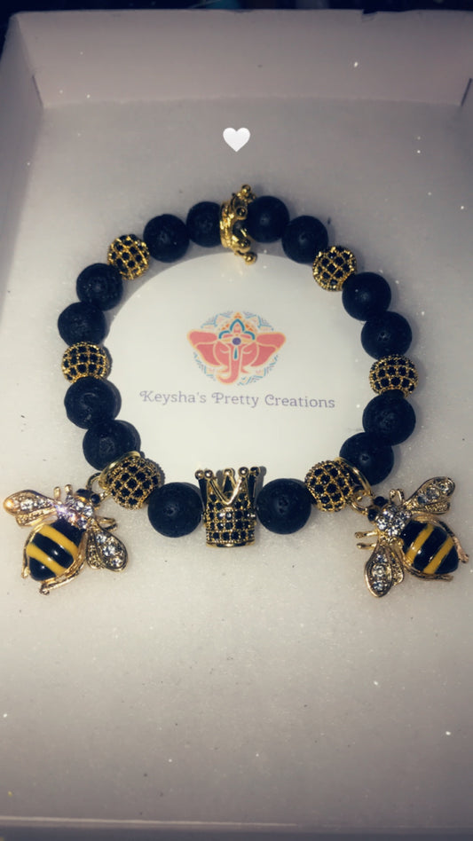 Black Lava Rock crown bee bracket